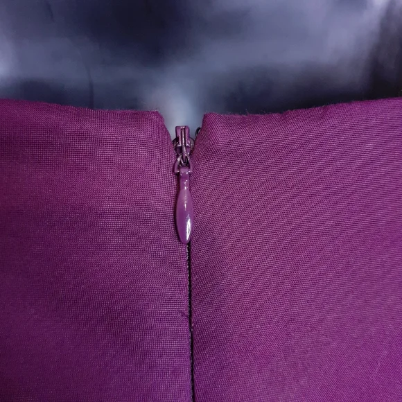 J.Crew Erica  strapless pleated mini cocktail dress w/ pockets in spiced wine - Picture 7 of 14